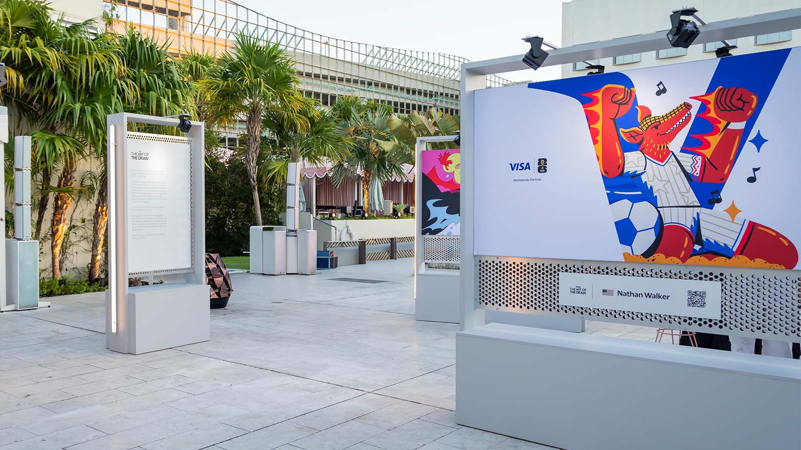 Image from Visa’s art collection unveiling event: The art of the draw
